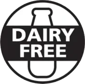 Dairy free circular emblem